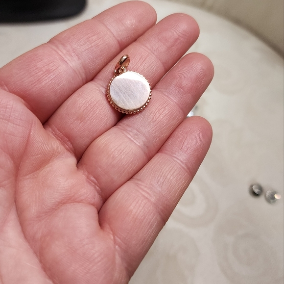 LINKS OF LONDON Sterling Silver Gold Plated Narrative Mini Disc Charm New - Picture 5 of 6